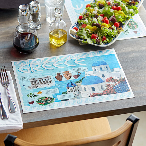Choice 10" x 14" Welcome Paper Placemat - 1,000/Case