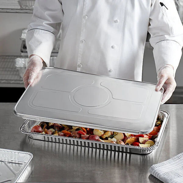 Choice Foil Steam Table Pan Lid - Full Size - 50/Case