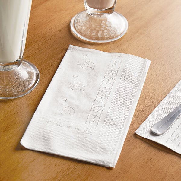 Choice White 2-Ply Dinner Napkin 17" x 15" - 3,000/Case