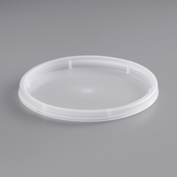 Choice Heavy Duty Microwavable Translucent Plastic Deli Container Lid - 480/Case