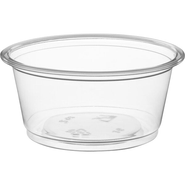 Choice Clear Plastic Souffle Cup / Portion Cup - 2 oz. - 2,500/Case