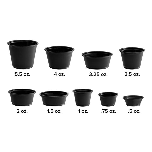 Choice Clear Plastic Souffle Cup / Portion Cup - 2 oz. - 2,500/Case