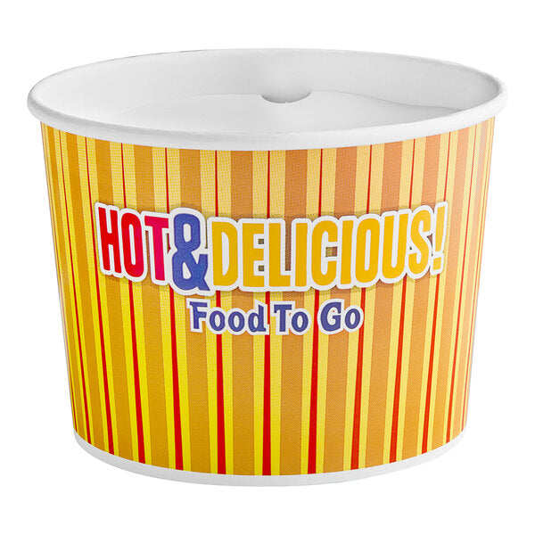 Choice 64 oz. Hot Food Bucket with Lid - 210/Case