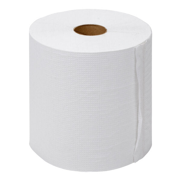 Lavex 8" Natural Kraft Hardwound Paper Towel, 800 Feet / Roll - 6/Case