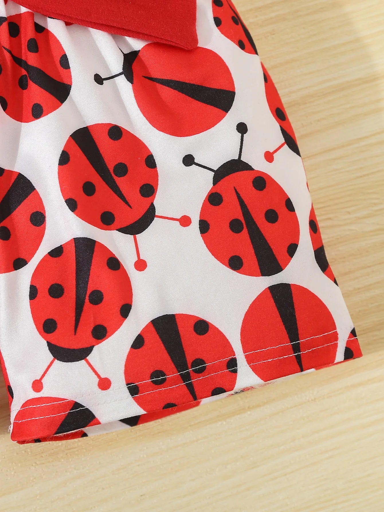 Summer Baby Girl Ladybug Outfit
