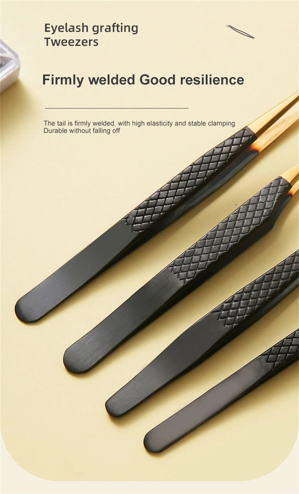 False Eyelash Tweezers for Precision Makeup Application
