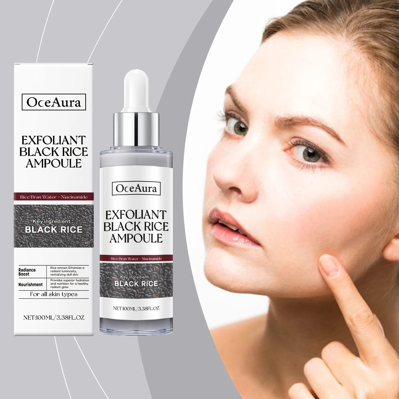 Black Rice Exfoliating Liquid Facial Cleanser