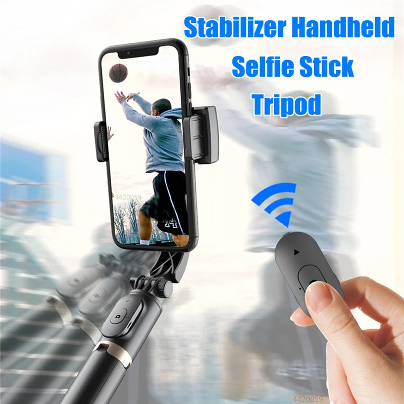 Gimbal Stabilizer Selfie Stick Wireless Tripod