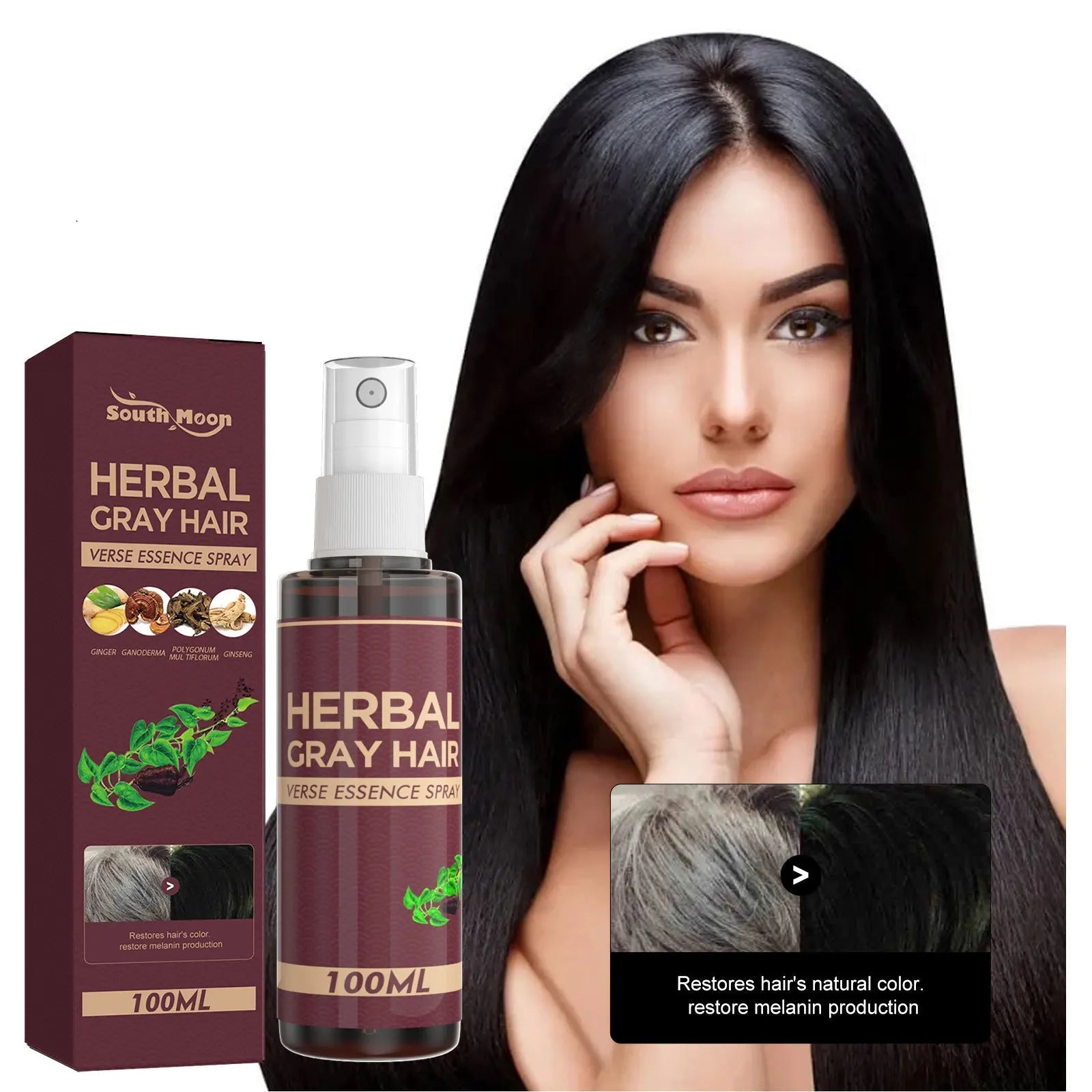 Southmoon Hair Darkening Herbal Spray