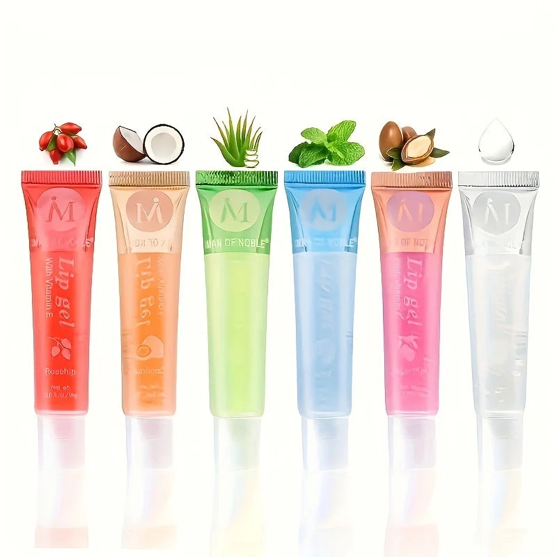 6-Piece Hydrating Clear Lip Oil Gloss Set