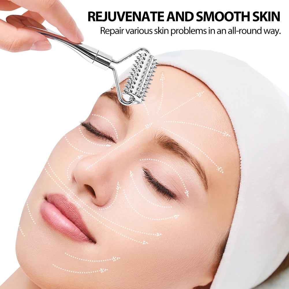 Zinc Alloy Face Roller Massager