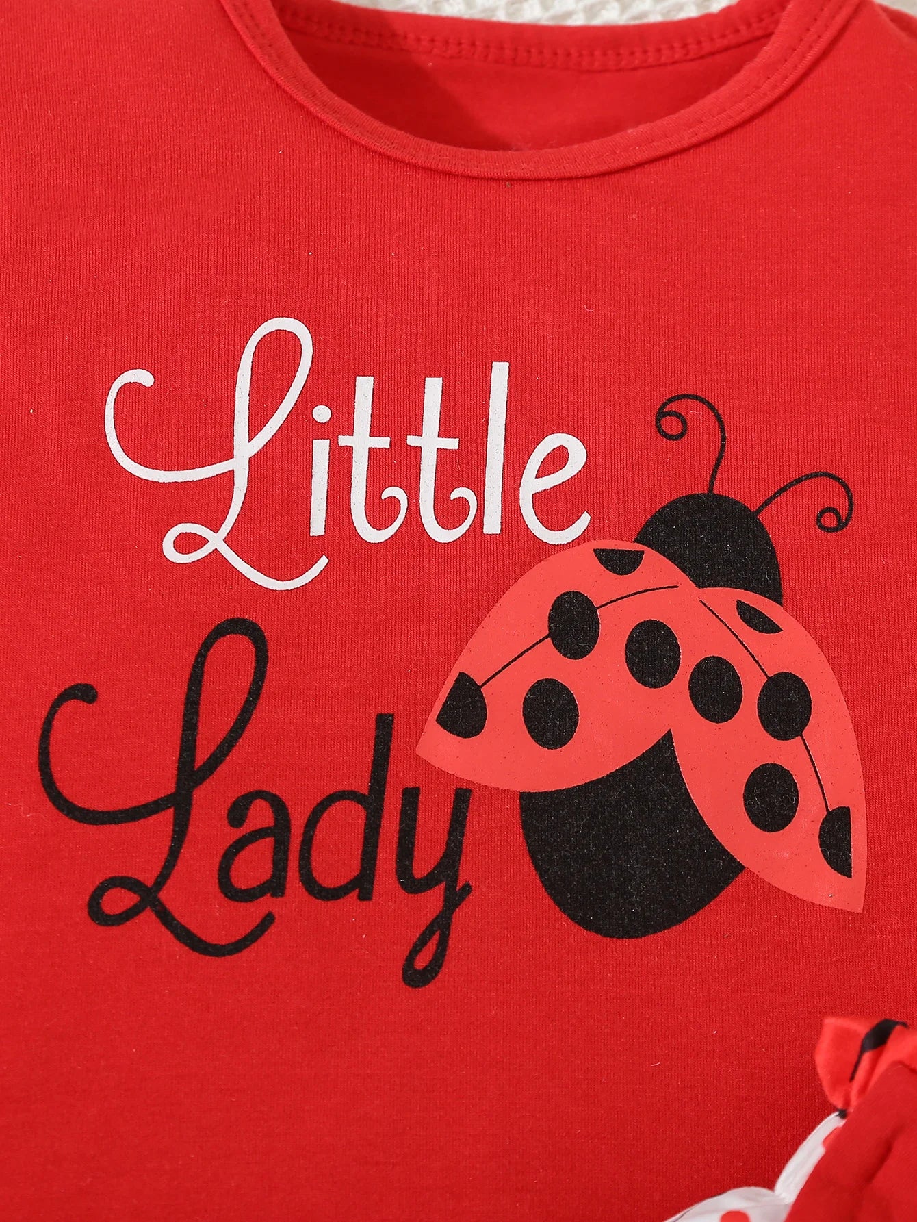 Summer Baby Girl Ladybug Outfit