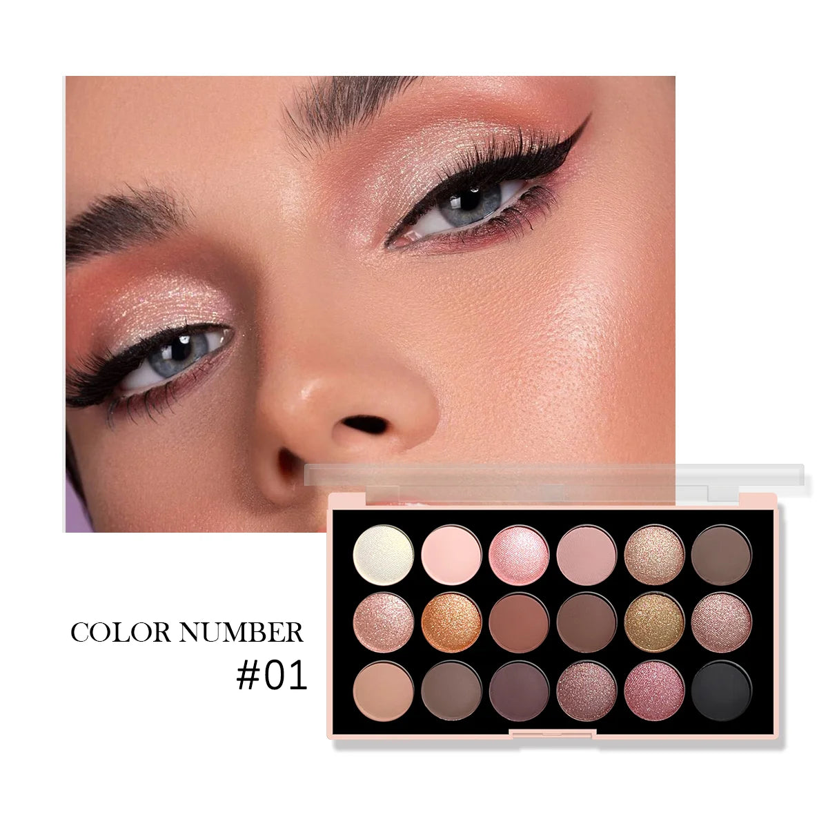 18-Color Earth Tone Eyeshadow Palette