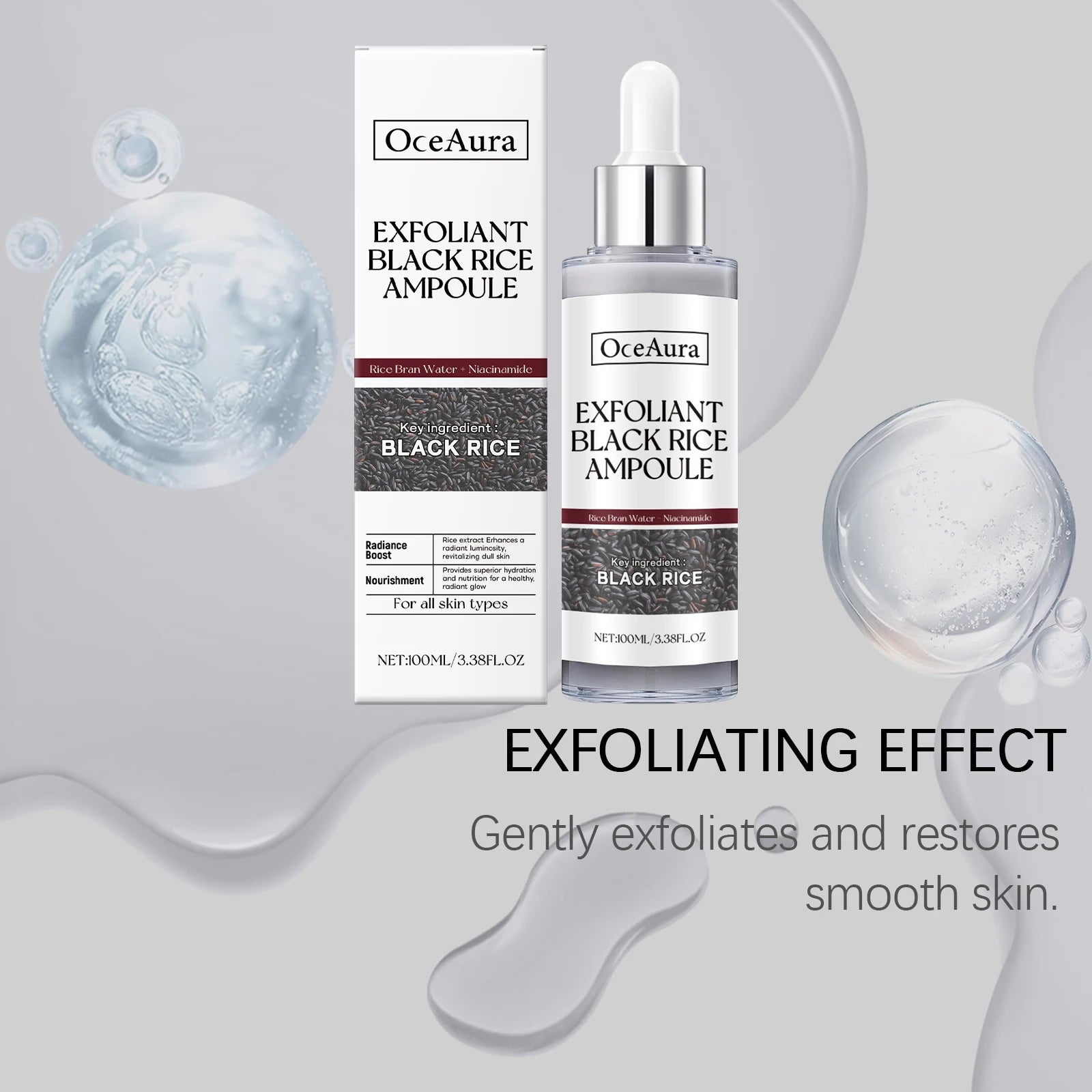 Black Rice Exfoliating Liquid Facial Cleanser