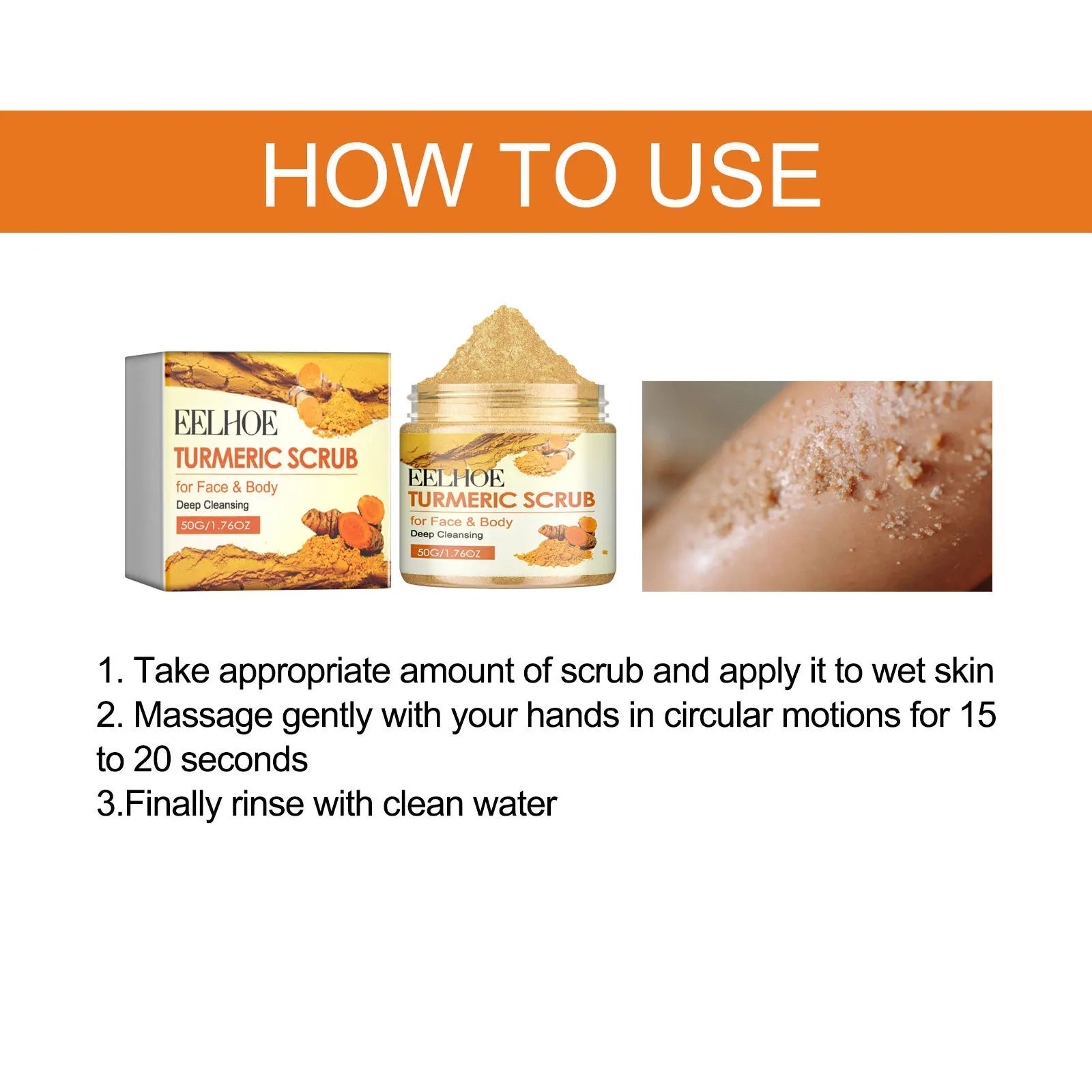 Turmeric Face and Body Scrub