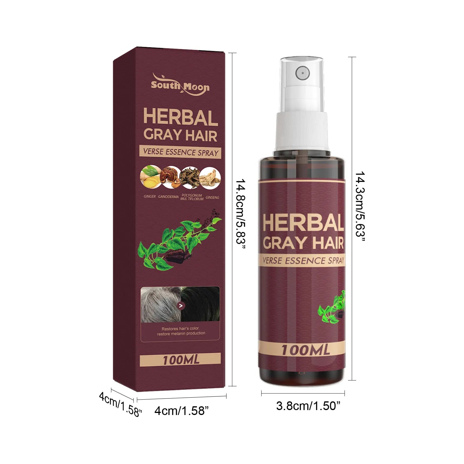 Southmoon Hair Darkening Herbal Spray