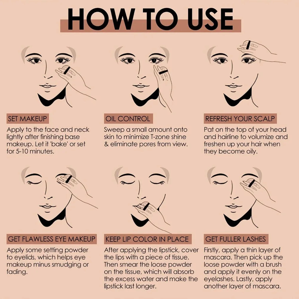 Waterproof Matte Loose Setting Powder