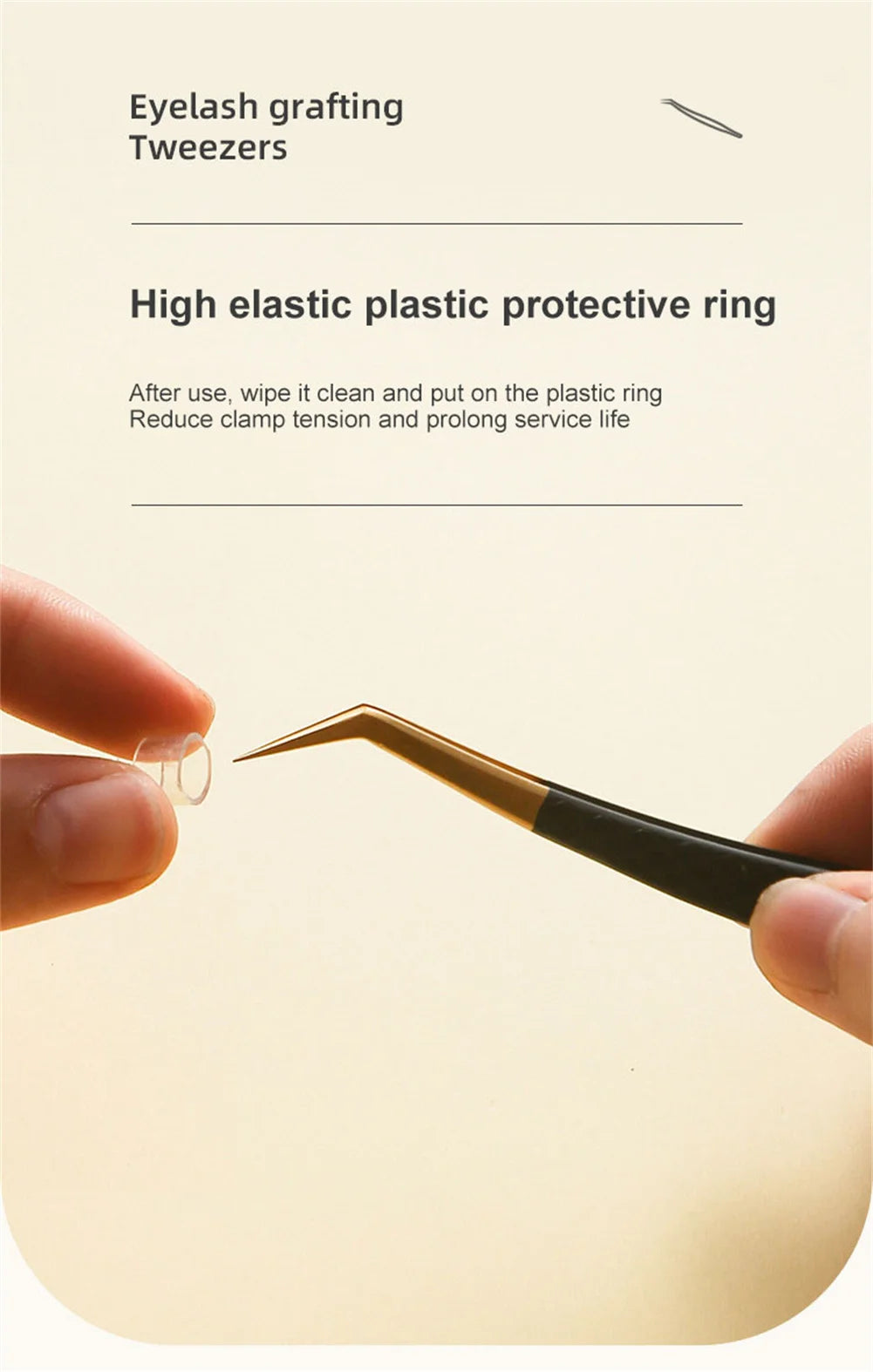 False Eyelash Tweezers for Precision Makeup Application