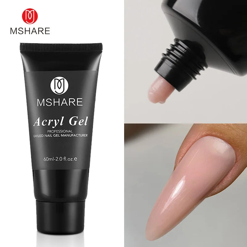 Hema-Free Milky White Poly Nail Extension Gel