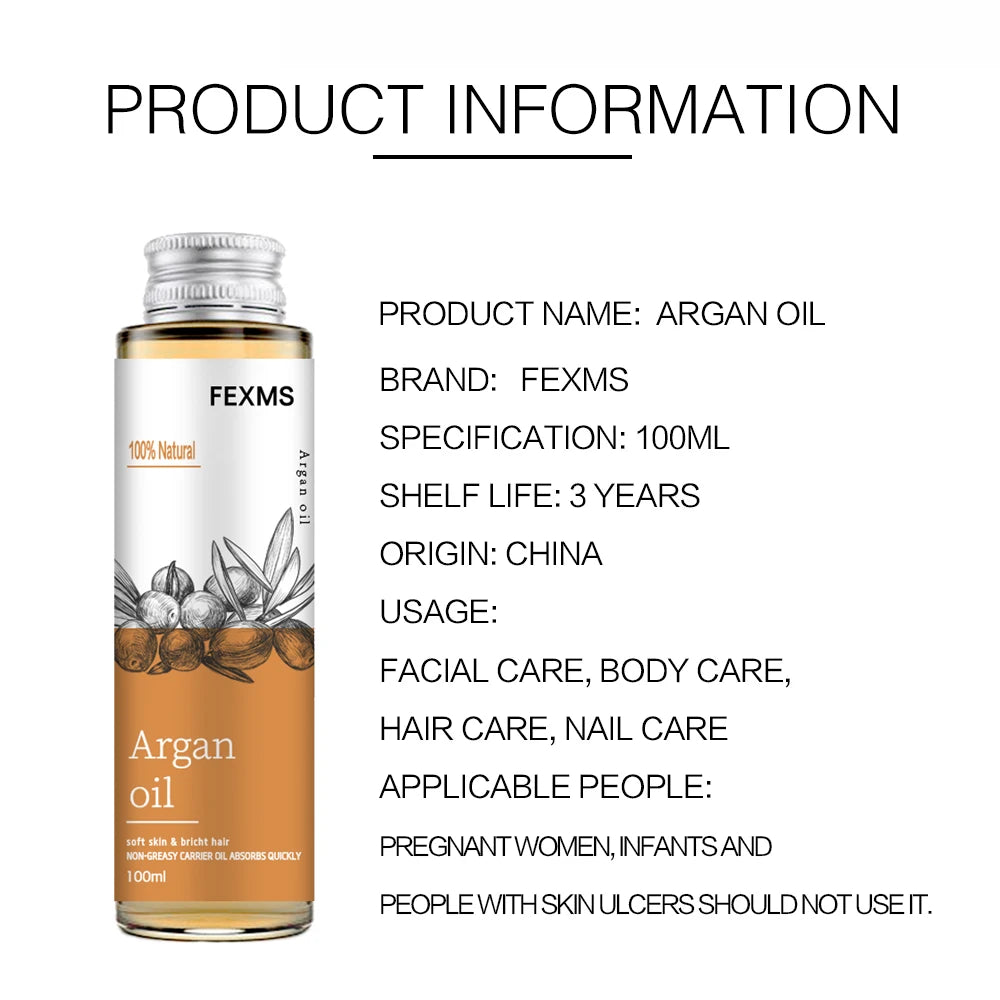 100% Pure Organic Argan Oil