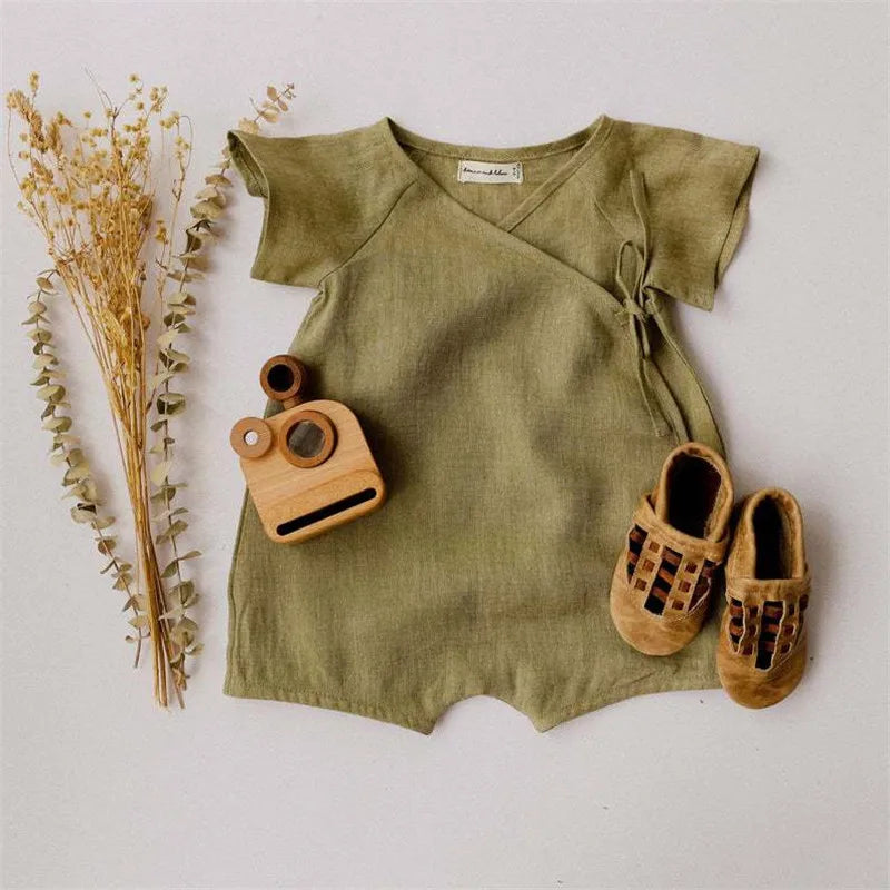 Linen Cotton Baby Romper