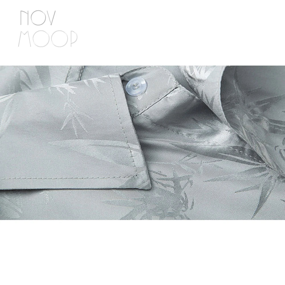 100% Silk Jacquard Shirt