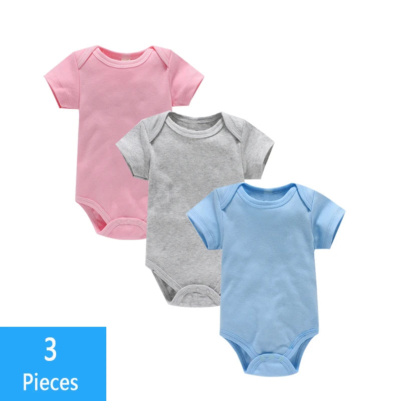 3PCS Baby Bodysuit Set