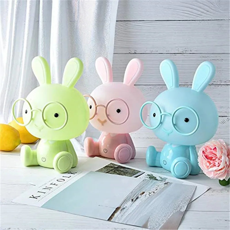 Cartoon Bunny LED Night Light Touch Table Lamp