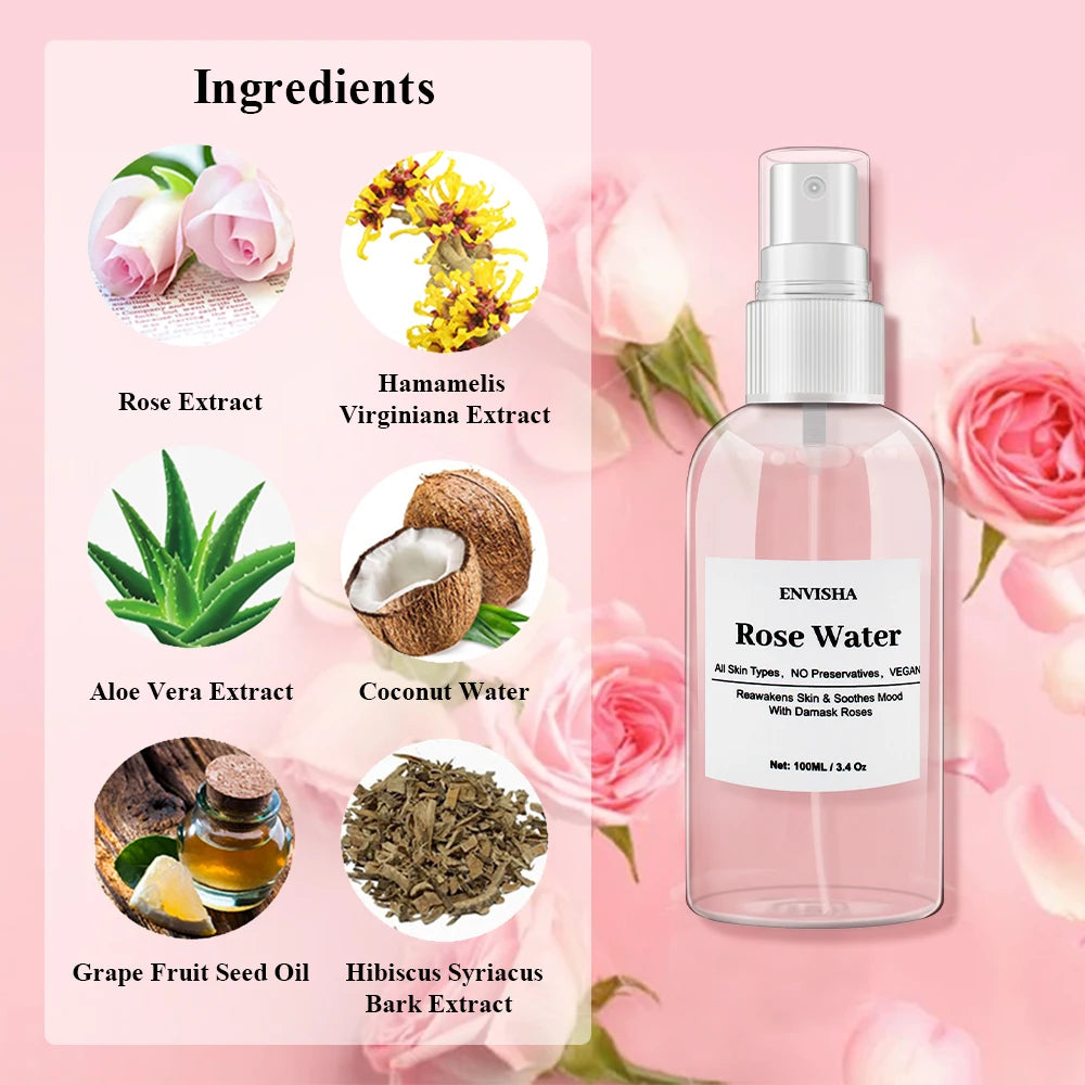 Organic Rose Water Facial Toner