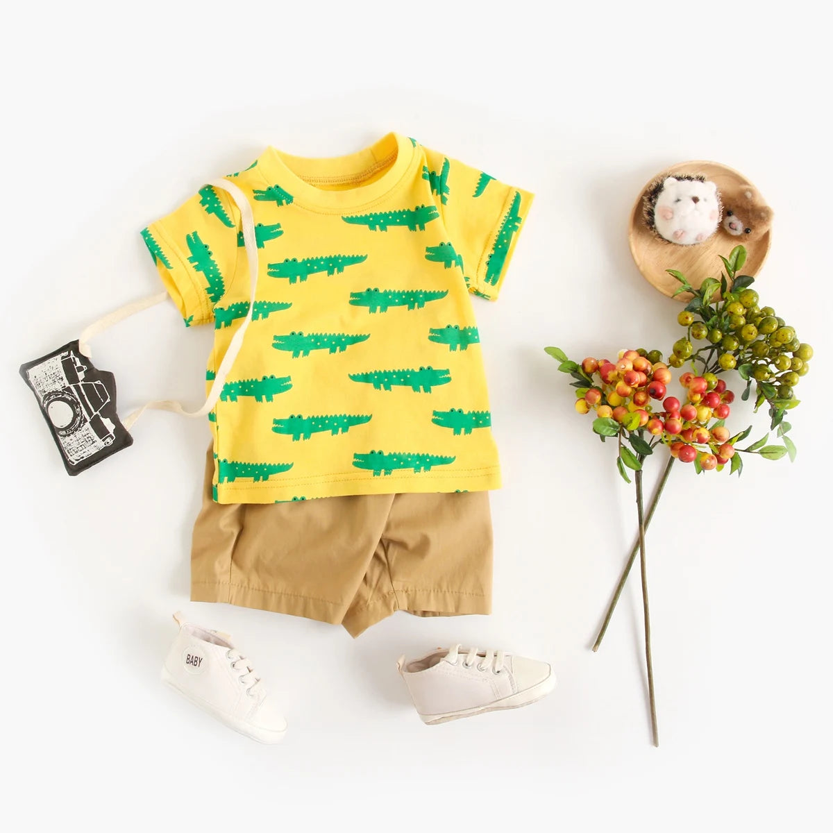 Cartoon Boys Clothing Sets: Summer Casual Baby Outfits 2Pcs