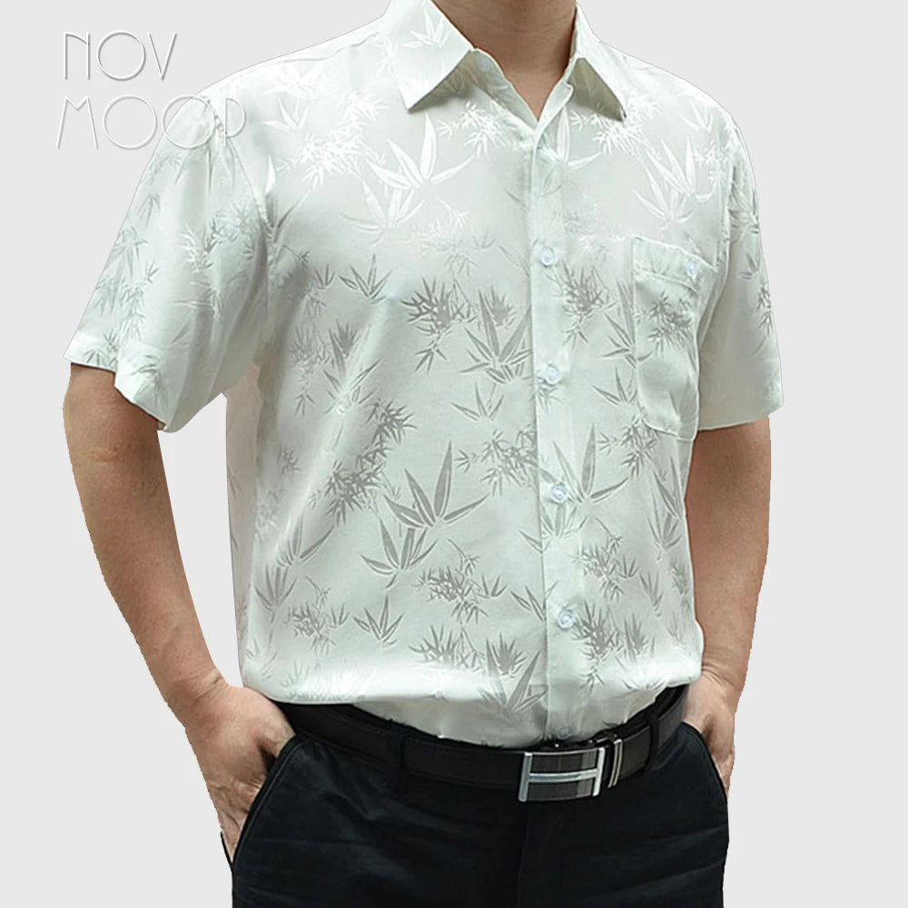 100% Silk Jacquard Shirt
