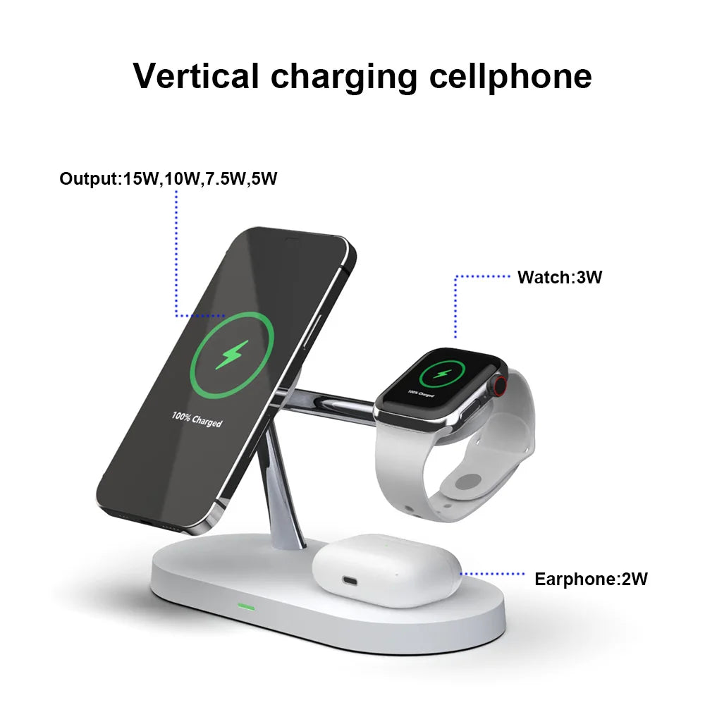 3-in-1 Magnetic Wireless Charger Stand