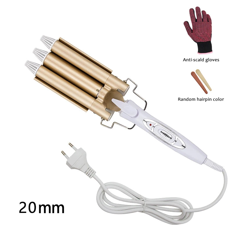 Ceramic Triple Barrel Professional Hair Waver