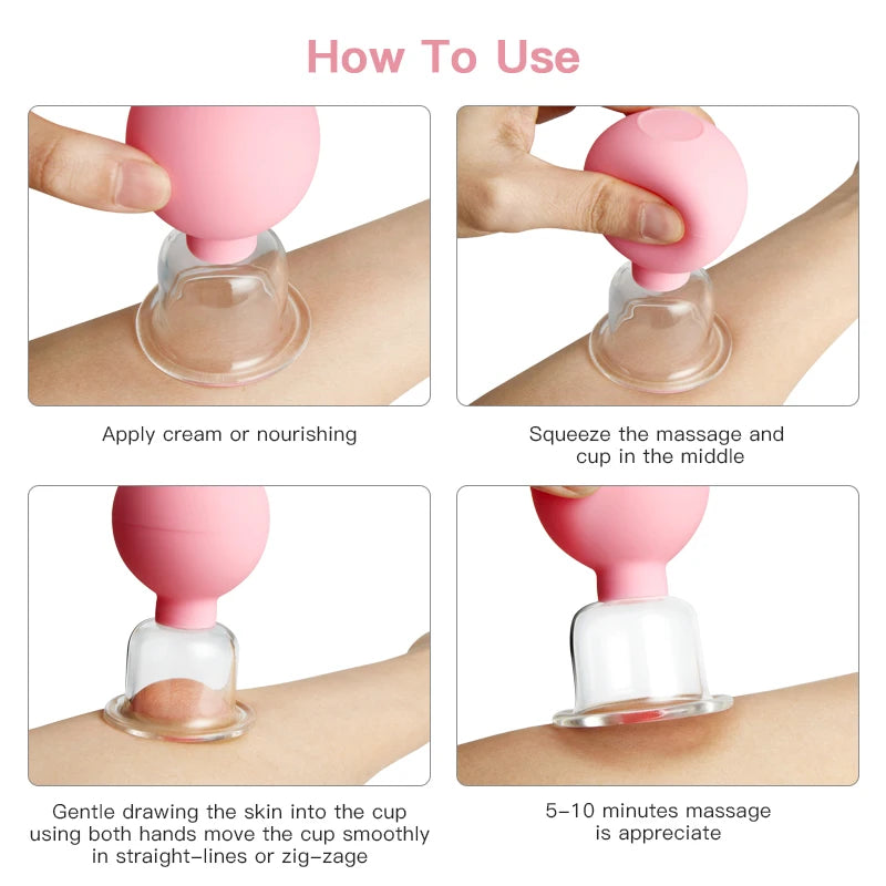 Rubber Face Massager Cups