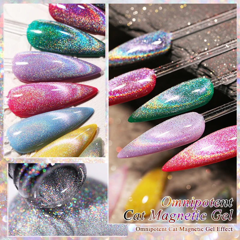 Sparkling Magnetic Cat Eye Gel Polish