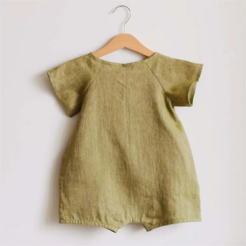 Linen Cotton Baby Romper