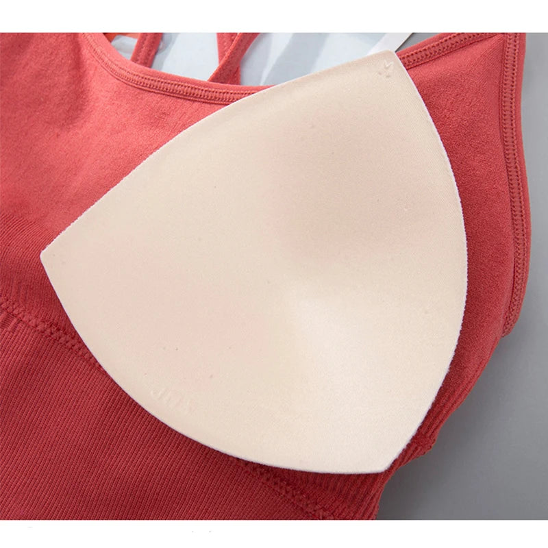 Padded Cross Back Sports Bra