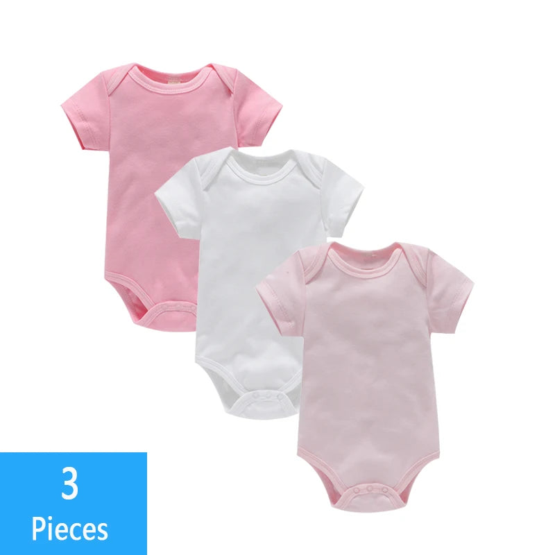 3PCS Baby Bodysuit Set