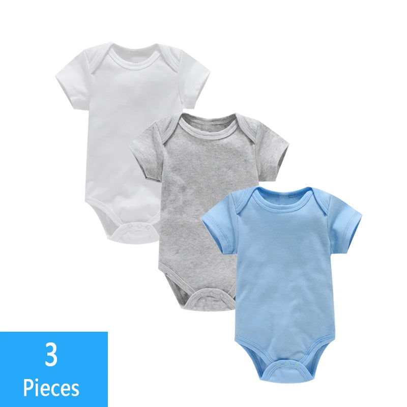 3PCS Baby Bodysuit Set