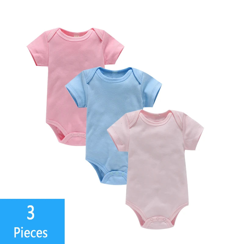 3PCS Baby Bodysuit Set