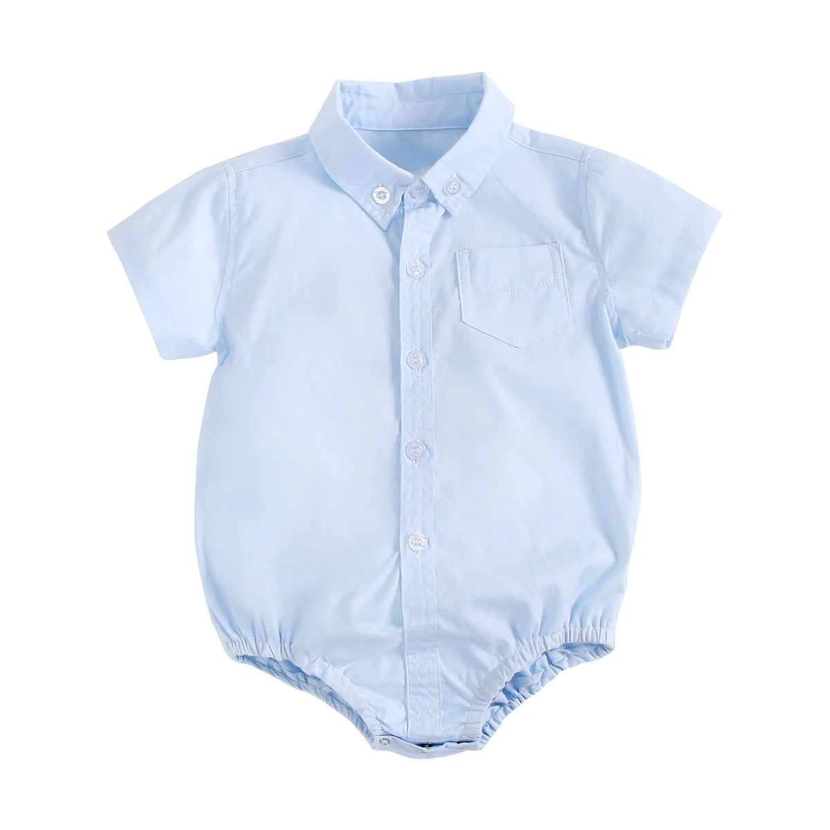 Summer Baby Boy Plaid Bodysuit