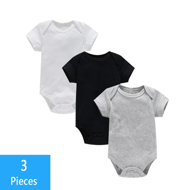 3PCS Baby Bodysuit Set