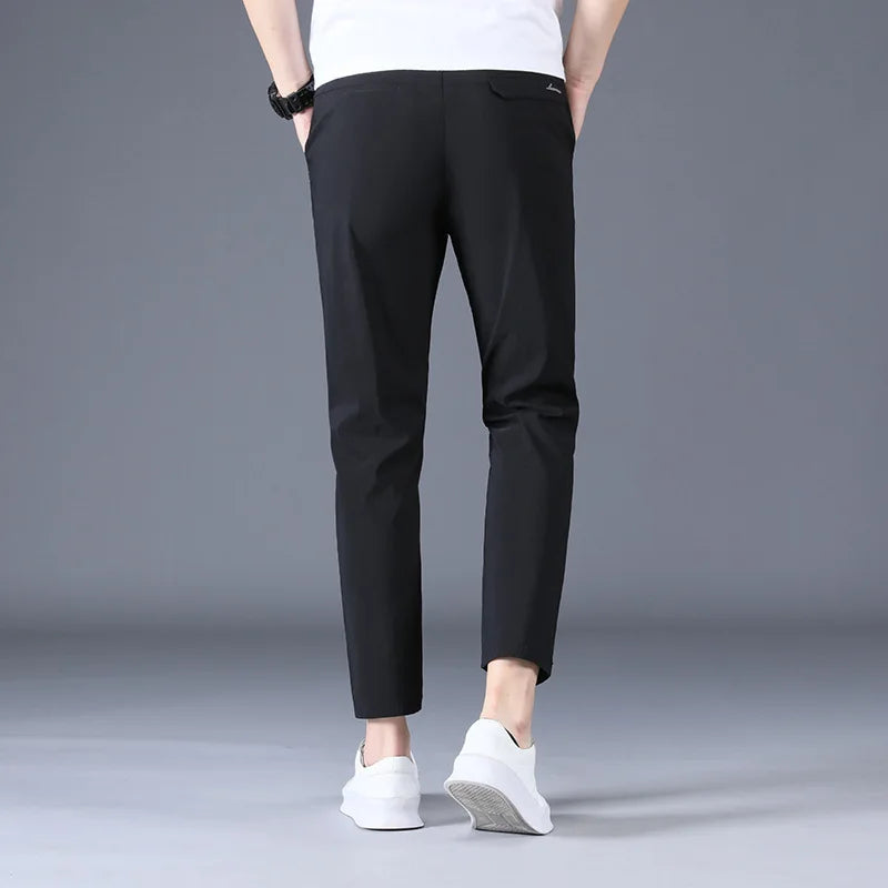 Summer Ankle-Length Suit Pants