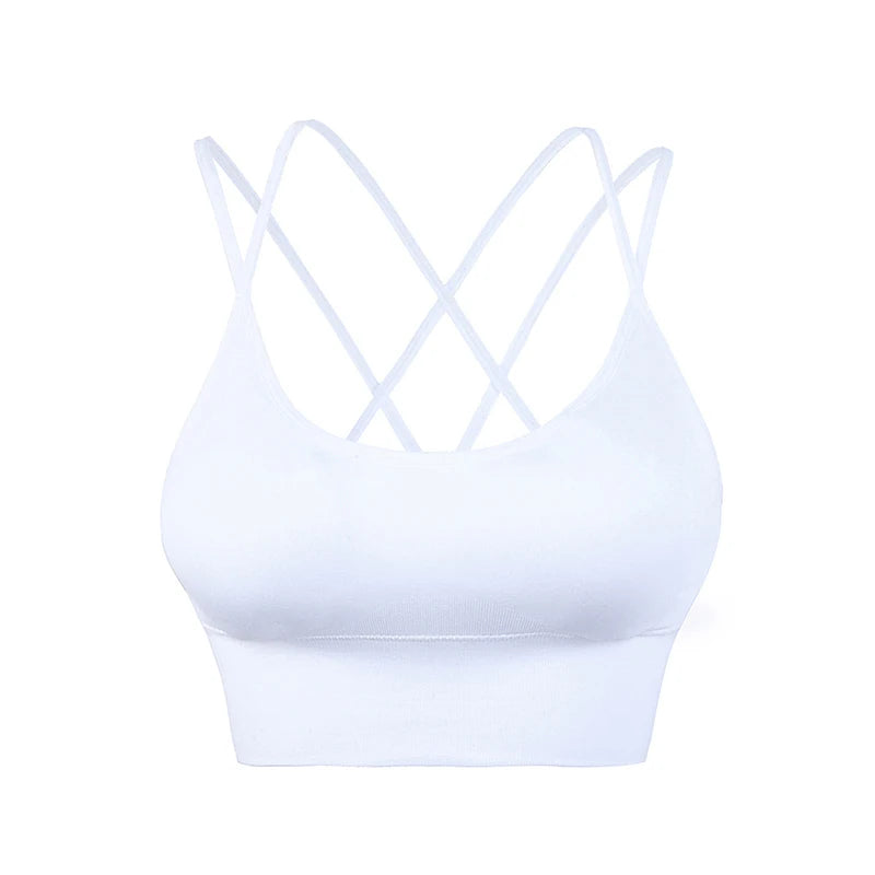 Padded Cross Back Sports Bra