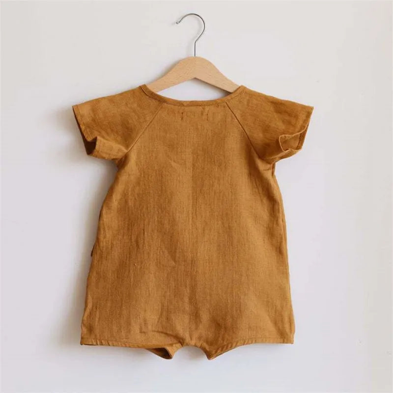 Linen Cotton Baby Romper