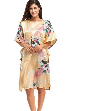Silk Short Sleeve Nightgown