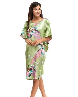 Silk Short Sleeve Nightgown