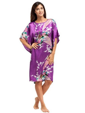 Silk Short Sleeve Nightgown