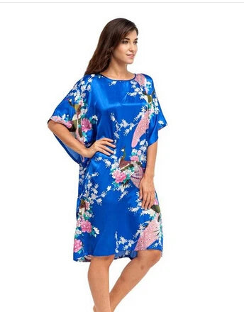 Silk Short Sleeve Nightgown