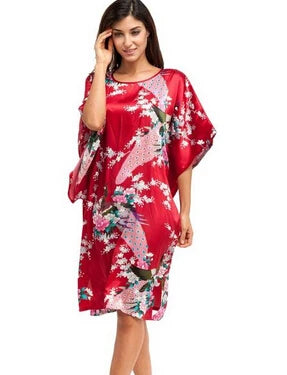 Silk Short Sleeve Nightgown
